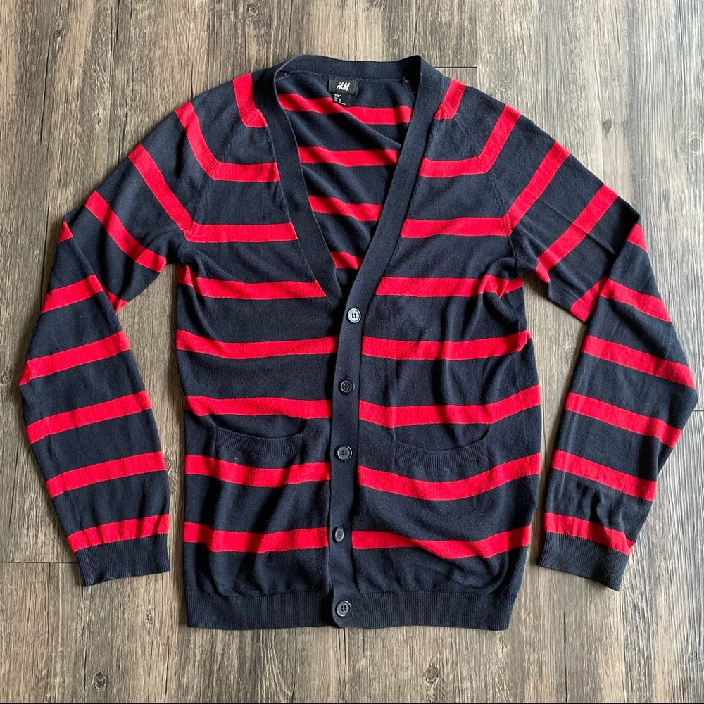 H&M Striped Cardigan, XS